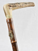 Antique, French, Deer-Horn Walking Cane