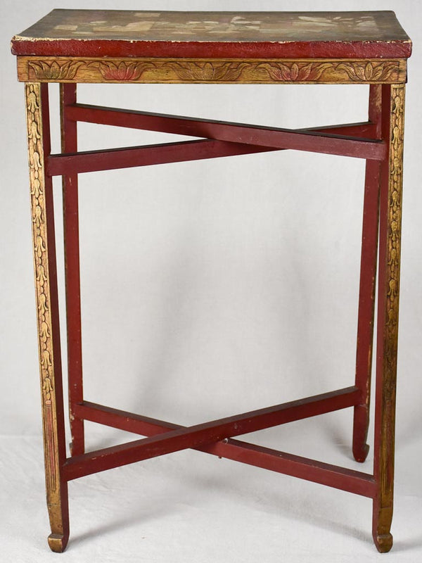 Hand-painted Early 20th Century Side Table