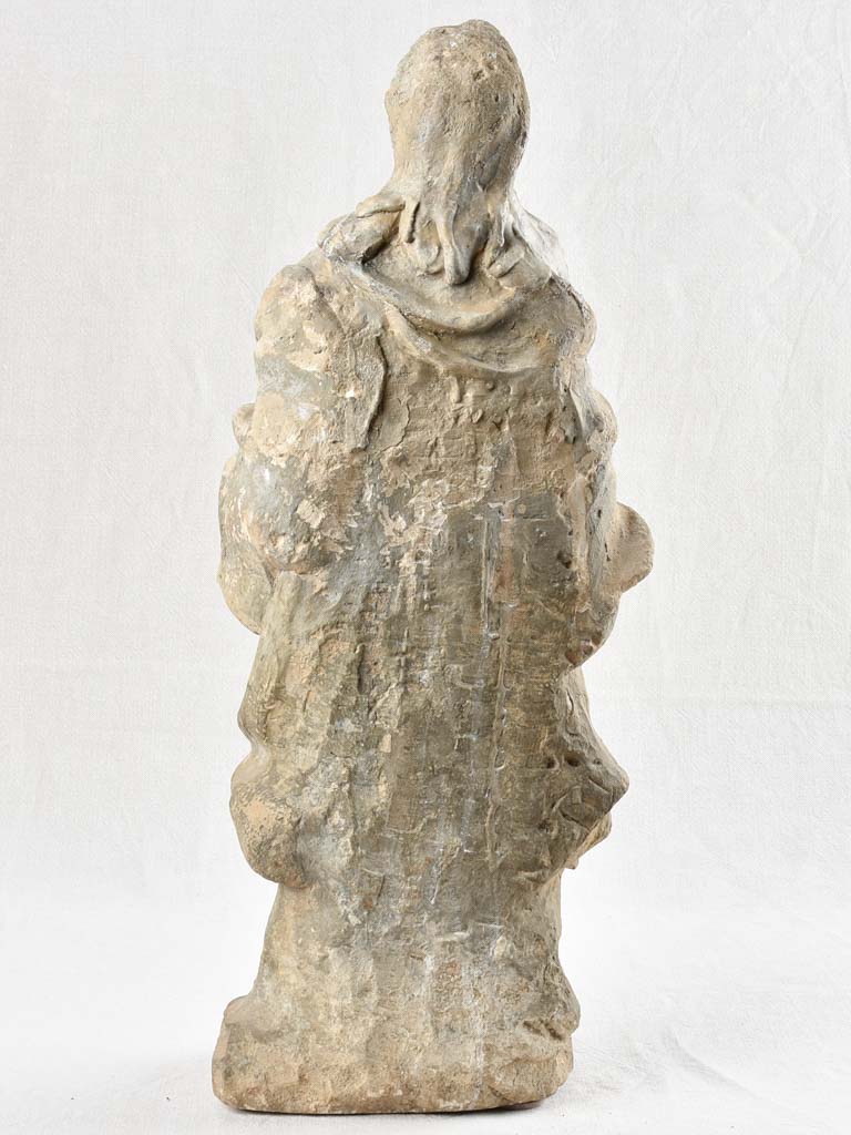 Historic Virgin Mary and child sculpture