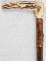 Authentic, Rustic, Boar-Sculpted Walking Stick