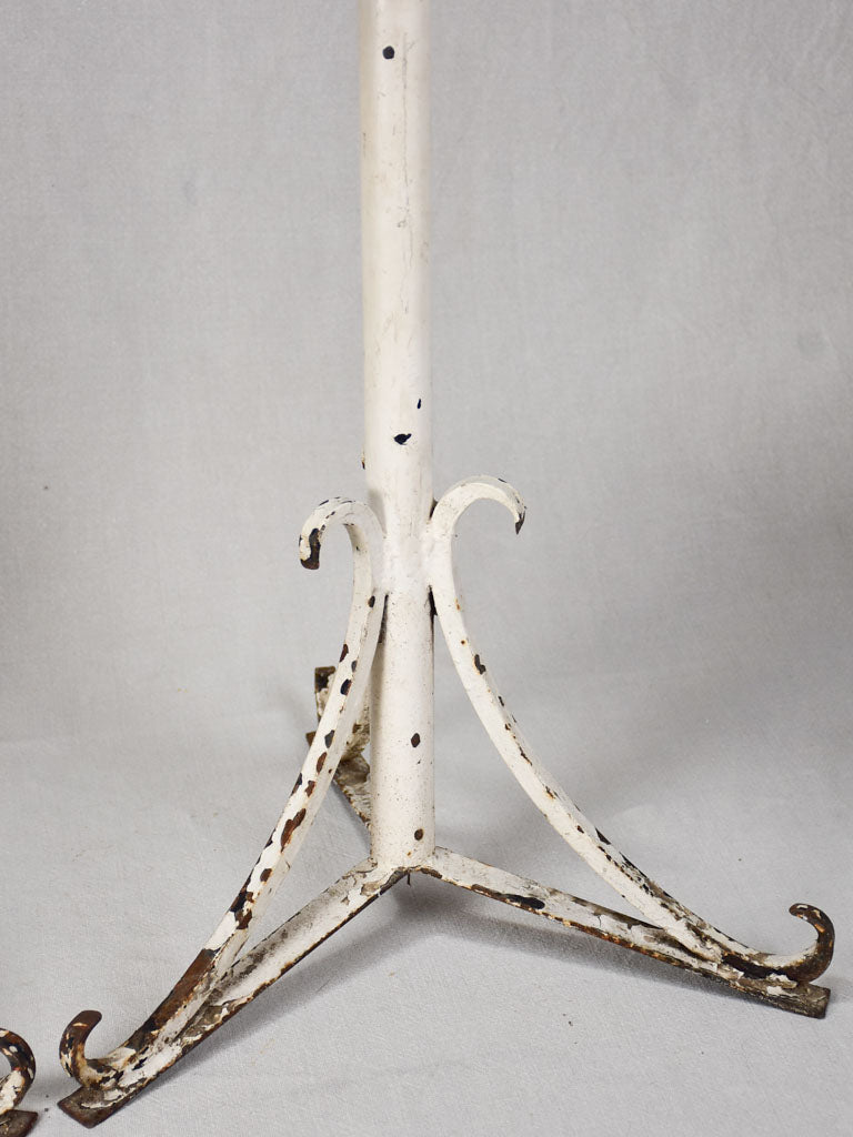 Two adjustable iron pot plant stands - early 20th century
