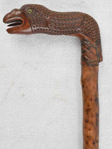 Vintage serpent head handle cane