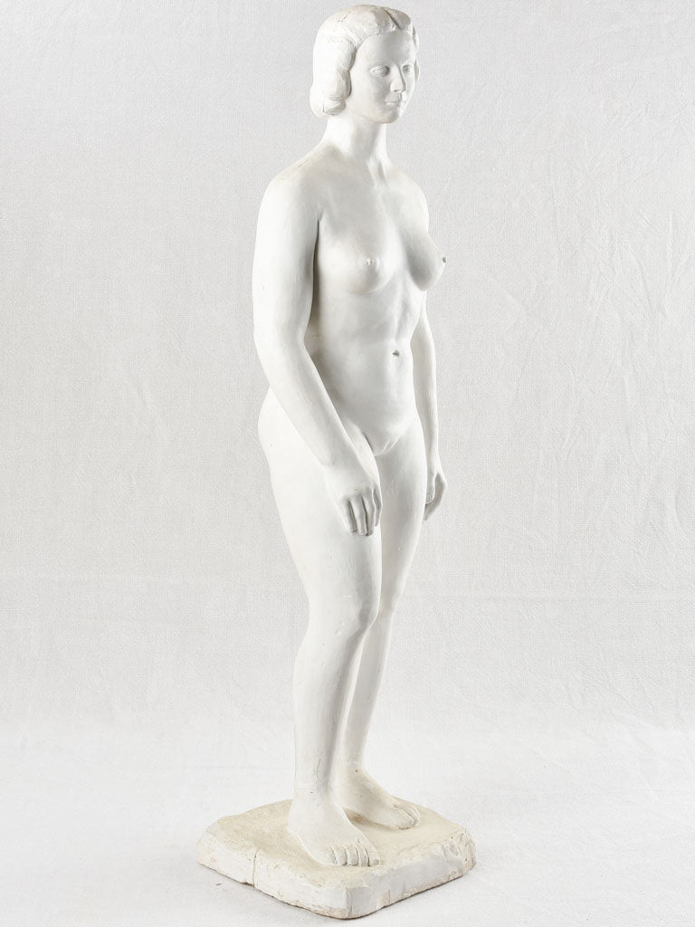 Charming 1960s Female Plaster Statue