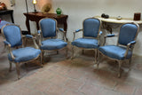 Four antique Louis XV armchairs