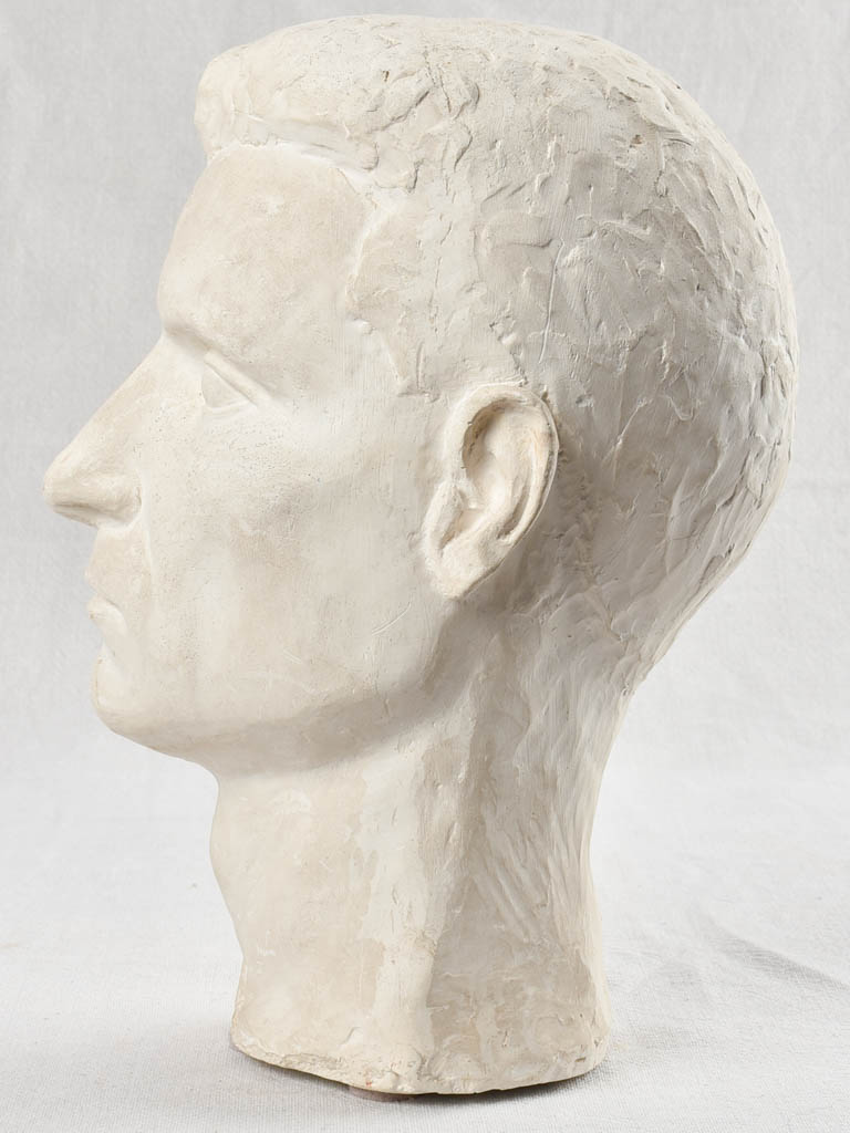 Vintage plaster male bust, Spinelli 13"