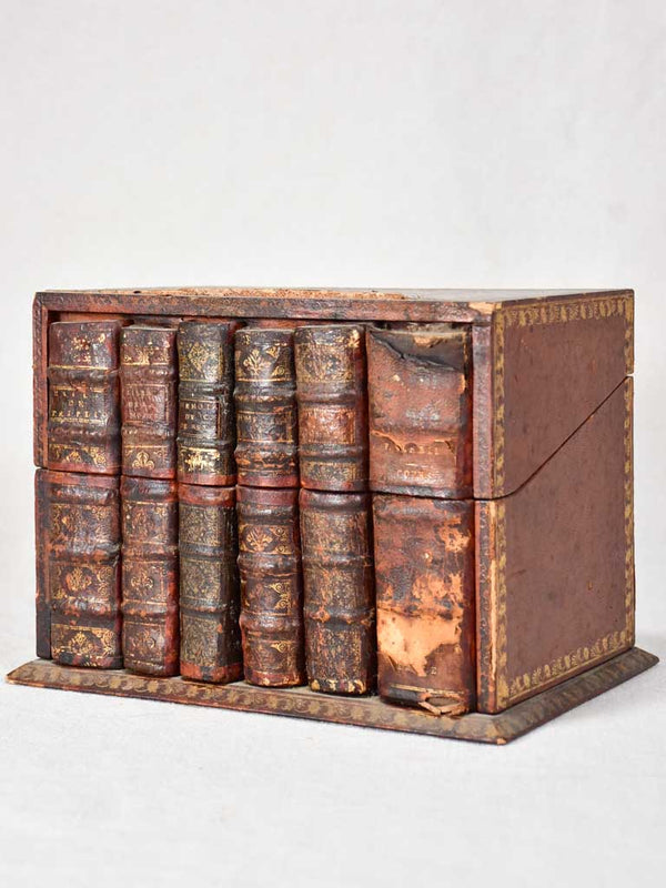 Antique secret eighteenth-century salvaged storage books