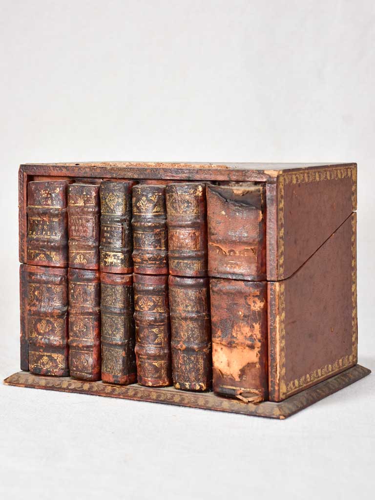 Antique secret eighteenth-century salvaged storage books