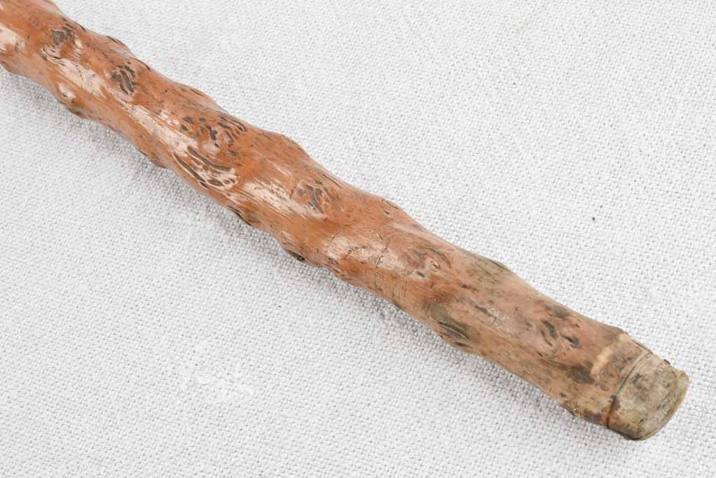 19th century French walking cane with a sculpture of a bulldog 33¾"