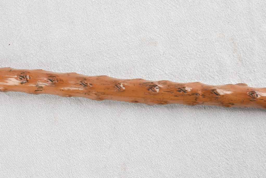 19th century French walking cane with a sculpture of a bulldog 33¾"