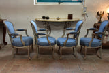 Four antique Louis XV armchairs