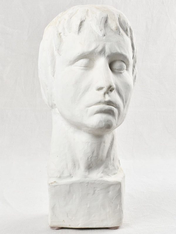 Vintage Plaster Self-Portrait by Albert Spinelli