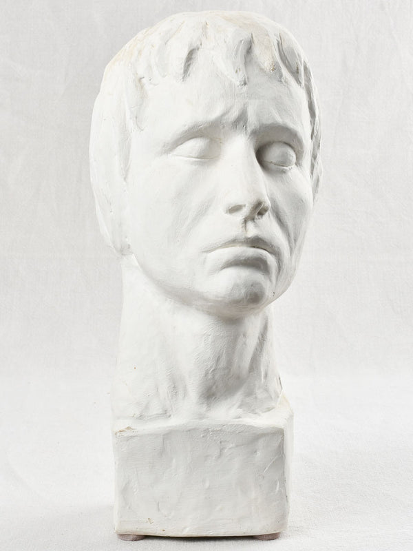 Albert Spinelli self portrait - plaster bust 16½"