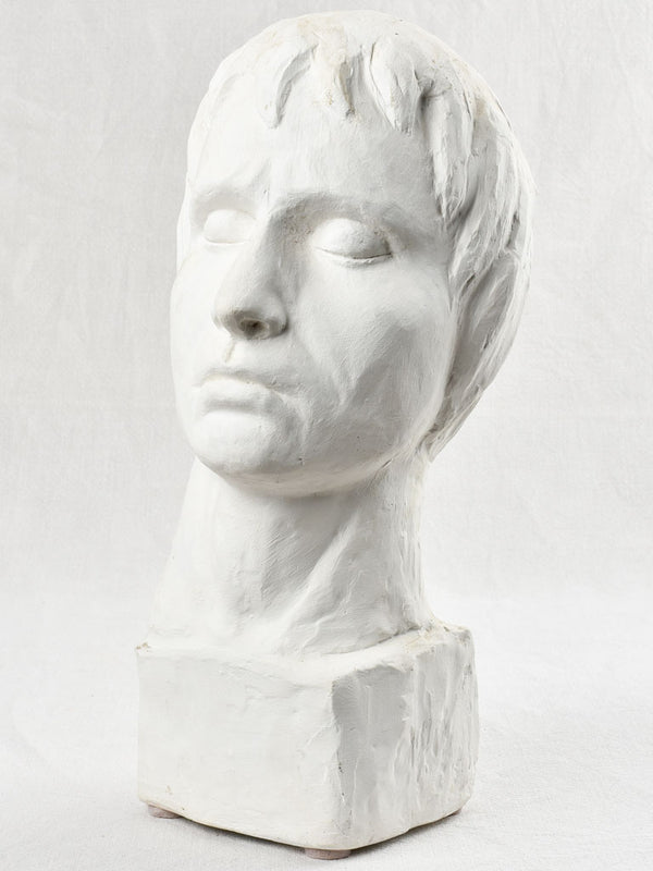 Albert Spinelli self portrait - plaster bust 16½"