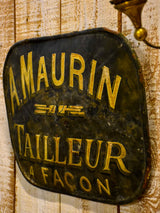 19th Century French sign from a Tailor's shop