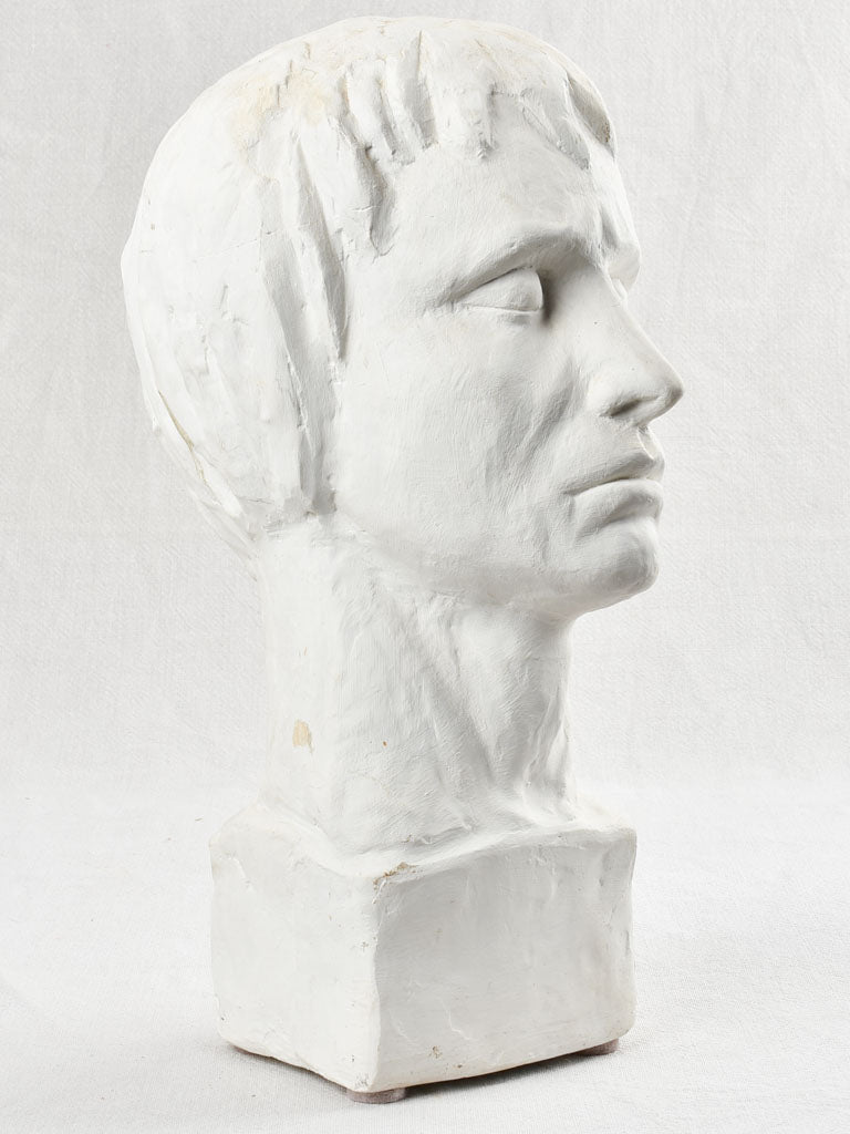 Antique Sculpted Plaster Portrait - Spinelli