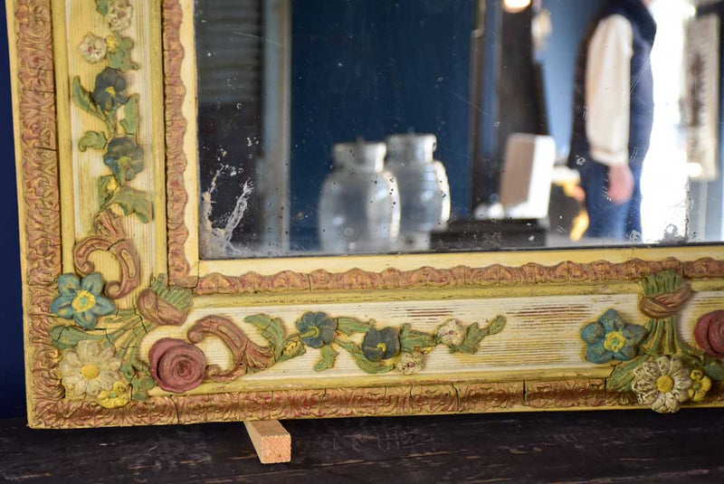 Attractive early-century two-pane mirror