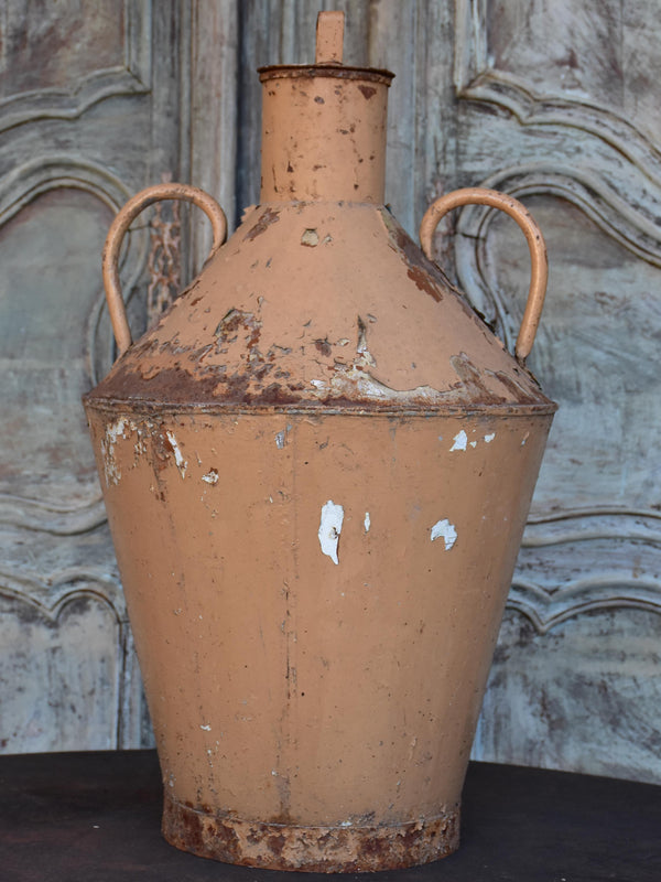 Antique Spanish olive oil jar