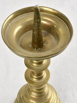 Weighty bronze 19th-century French candlestick