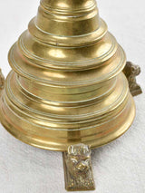 Rich-patina bronze 17th-century style candlestick