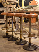 1960’s French leather barstools