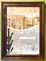 Late 19th century French mirror with black frame