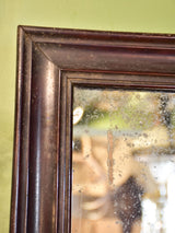 Late 19th century French mirror with black frame