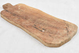 Rustic vintage cutting board with lovely curved and wavy edges 16¼"