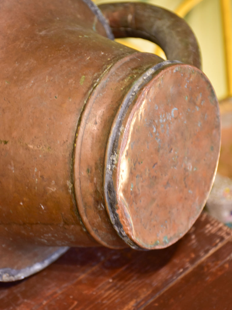 Antique French copper watering can
