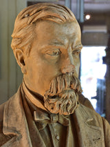 19th century French bust signed and dated by the sculptor Guillemin 1874