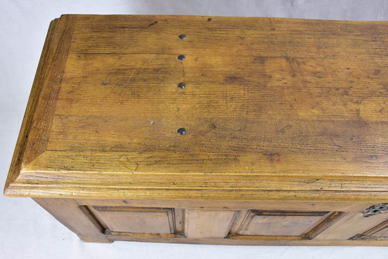 Antique French storage trunk 69"