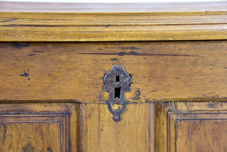 Antique French storage trunk 69"