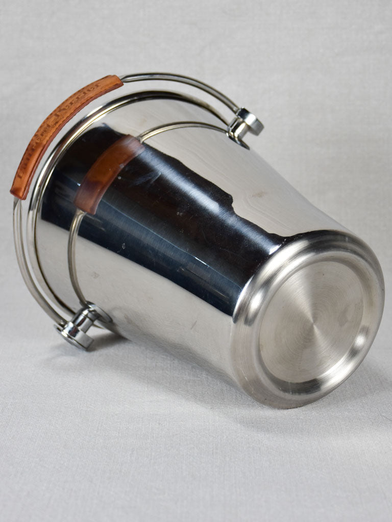 Laurent Perrier ice bucket with leather handle
