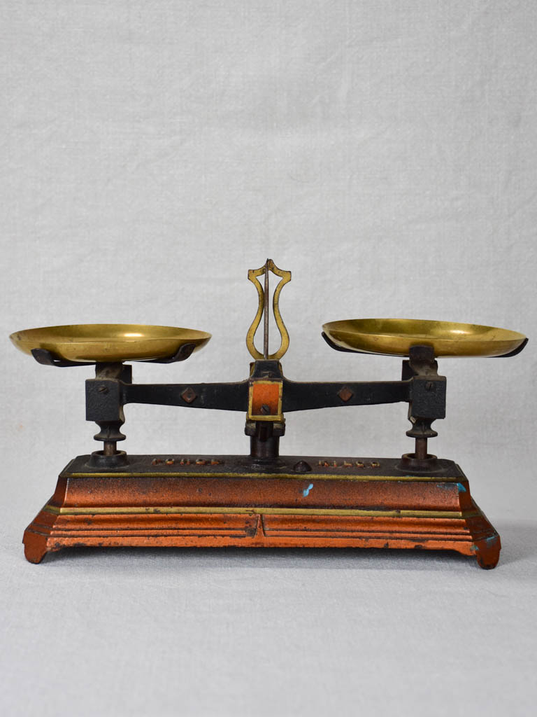 Small antique French kitchen scales