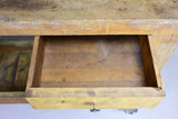 Vintage carpenter's workbench on castors