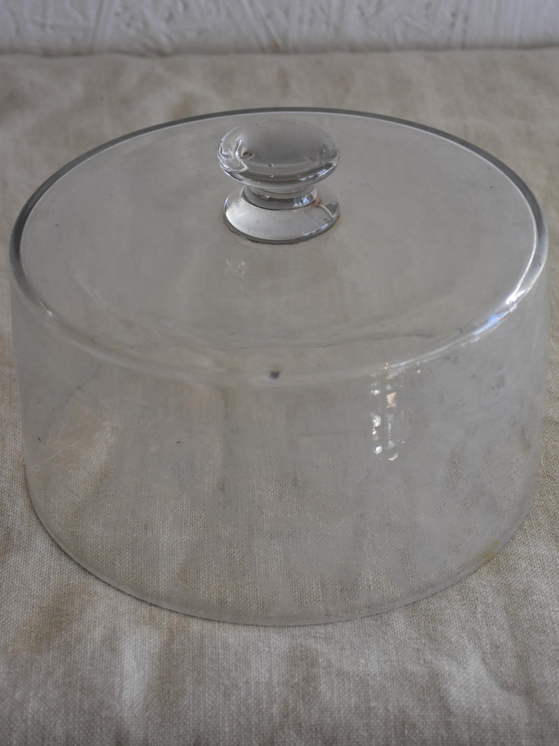 Antique French glass dome from a pâtisserie