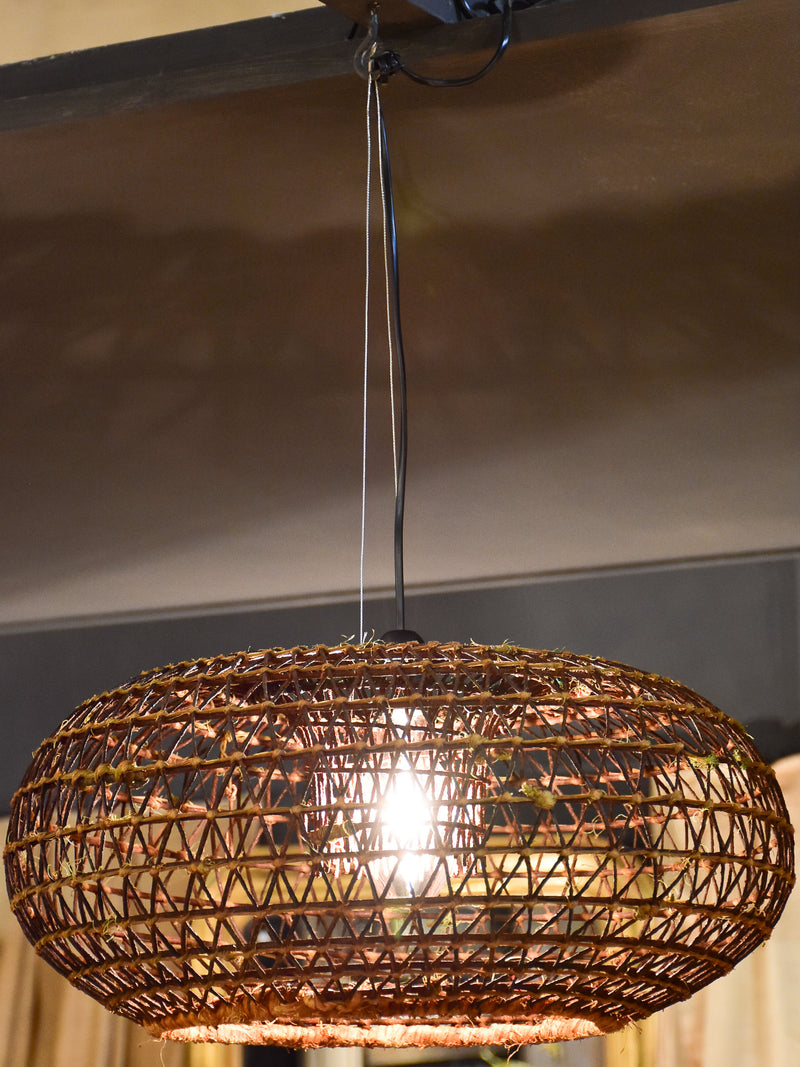 Vintage French fishing basket