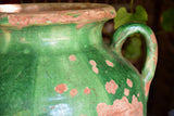 Large green glazed pot from Languedoc-Roussillon