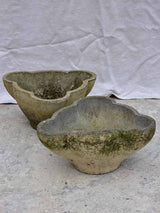 Pair of 1960's garden planters with curved edges