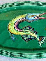 1960's seafood service from Vallauris - hand painted and signed