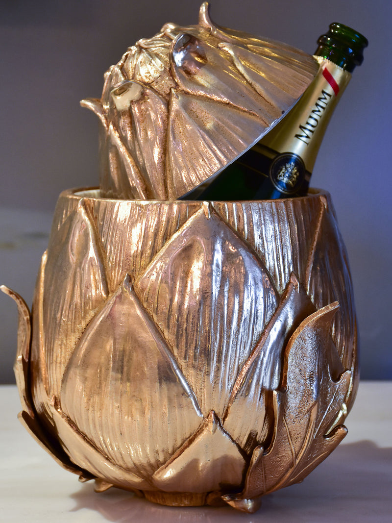 Large Mauro Manetti ice bucket in the shape of an artichoke
