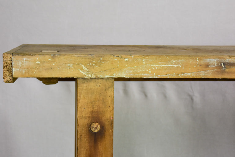 French vintage workbench, charmingly aged