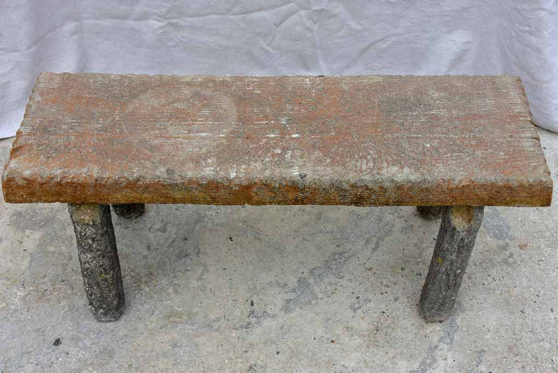 Early 20th Century faux bois garden bench