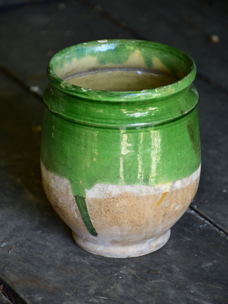 Small 19th century confit pot from south west France