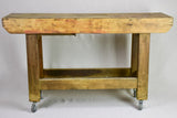 Worn, rustic French carpenter's table