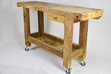 Timeless French carpenter's workbench, antique