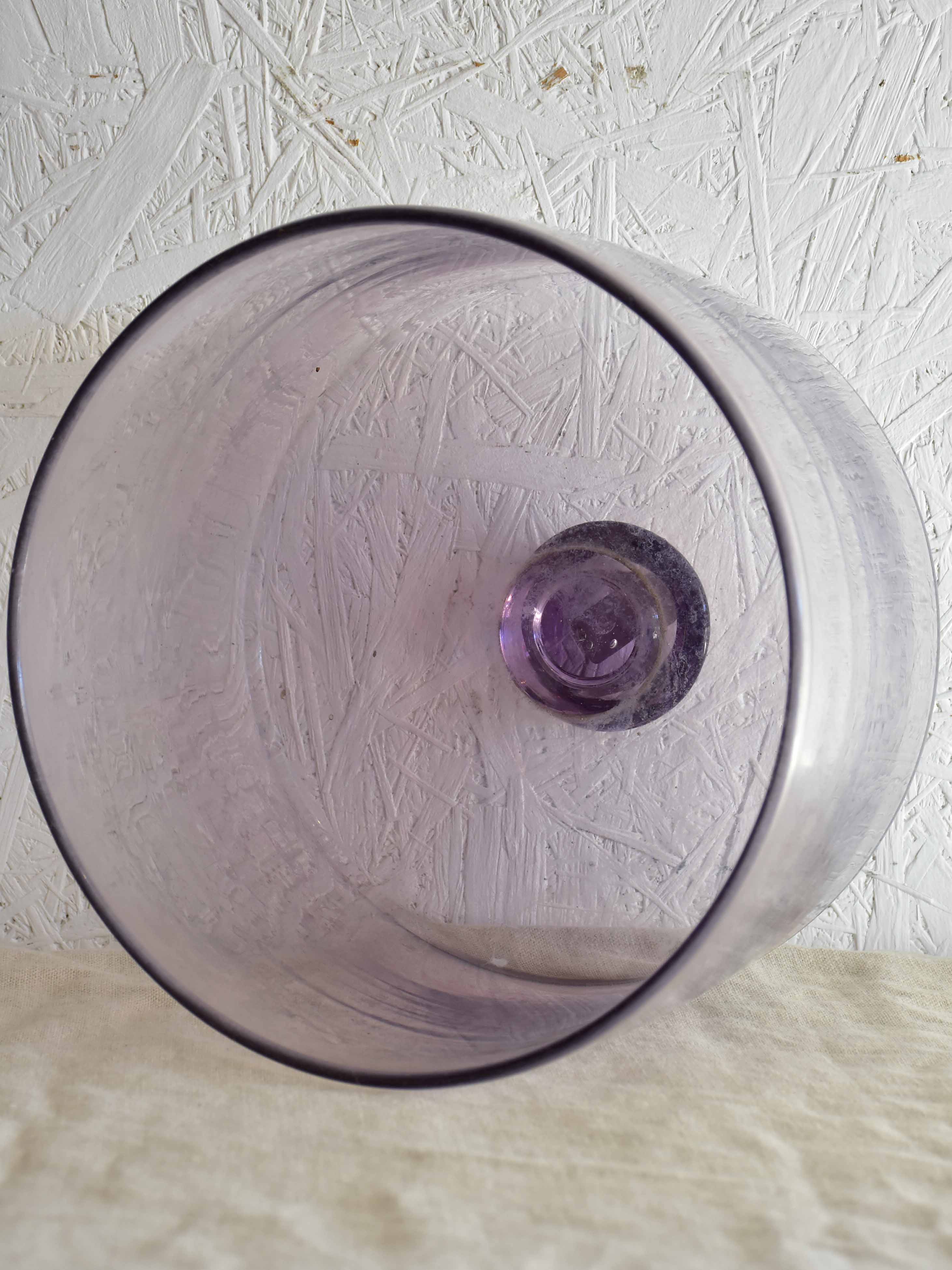 Antique French glass dome from a pâtisserie