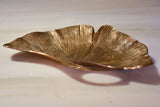 Vintage French 'vide poche' gingko biloba leaf