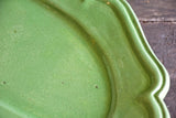 Vintage green platter from Vallauris