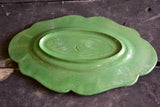 Vintage green platter from Vallauris