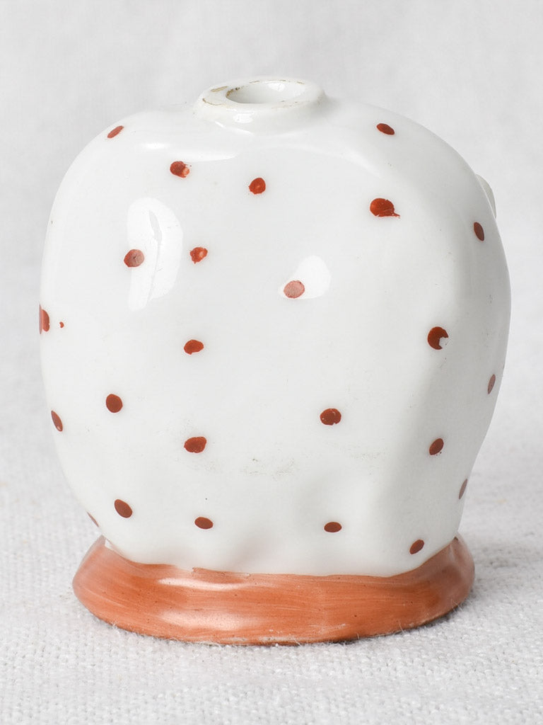 Early-20th-century porcelain inkwell 2¼"